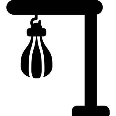 Kum torbası modern simge, vektör illüstrasyonu