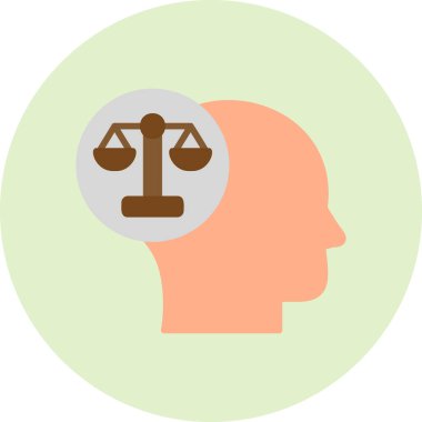 Hukuk simgesinin vektör illüstrasyonu