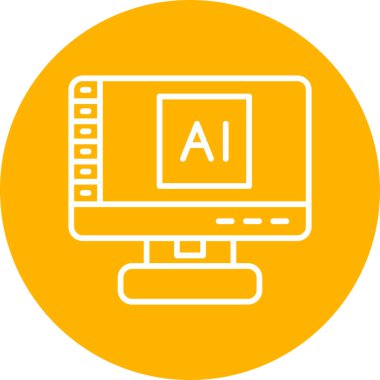 Al modern simge, vektör illüstrasyonu