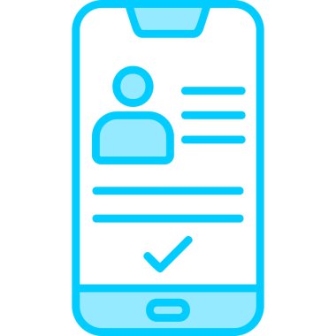 akıllı telefon simgesi vektör illüstrasyonu