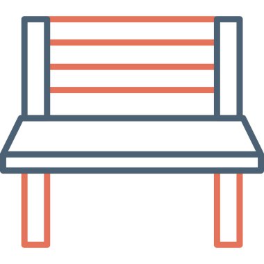 Sandalye. Web simgesi basit illüstrasyon