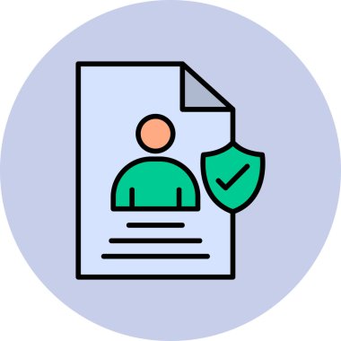 User logo an Data, simple icon for web page  