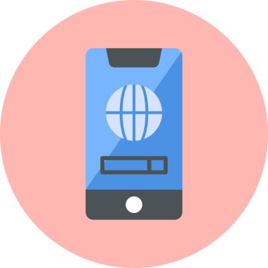 akıllı telefon simgesi vektör illüstrasyonu