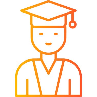 öğrenci simgesi vektör illüstrasyonu