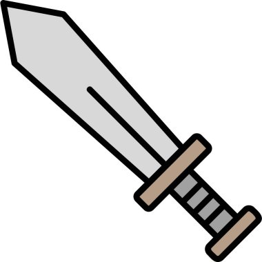 Kılıç. Web simgesi basit tasarım