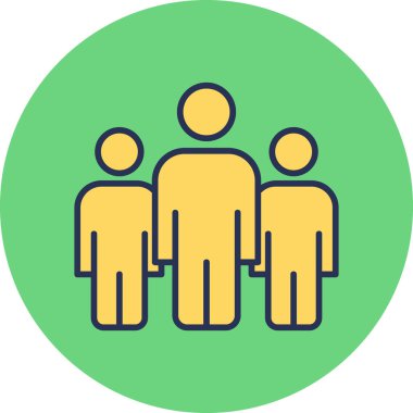 grup insan, web basit illüstrasyon