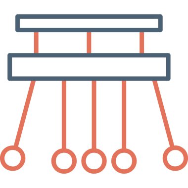 hiyerarşi. Web simgesi basit illüstrasyon