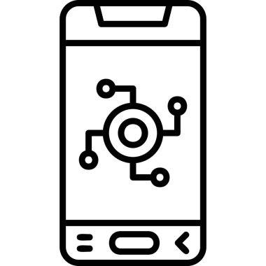 Cep telefonu. Basit resimleme