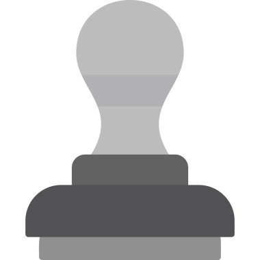 Damga modern simge, vektör illüstrasyonu