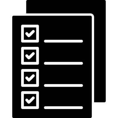 Checklist icon, vector illustration simple design