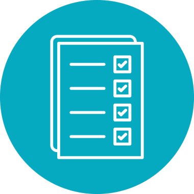 Belge simgesinin vektör illüstrasyonu