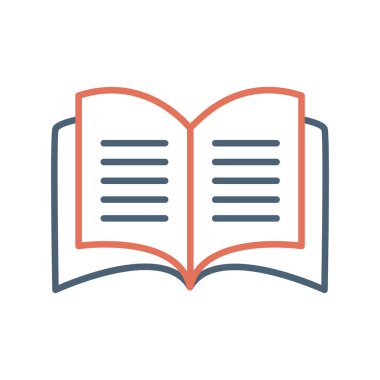 Open Book web icon, vector illustration