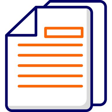 Belge simgesinin vektör illüstrasyonu