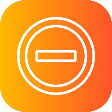 vector illustration of No Entry sign 