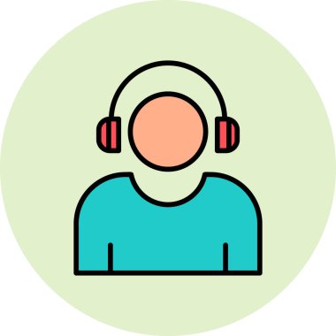 Çağrı merkezi ikon vektör illüstrasyonu