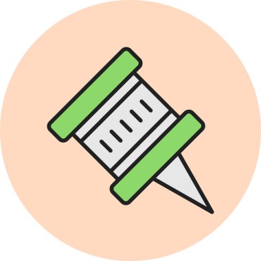 Pin simgesinin vektör illüstrasyonu