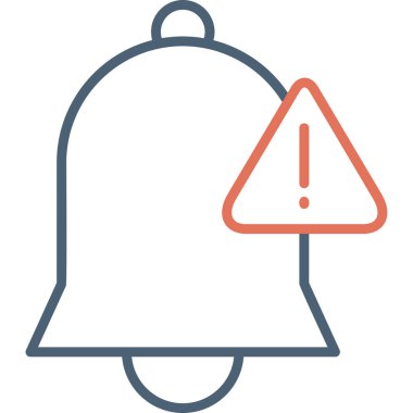 Zil. Web simgesi basit illüstrasyon