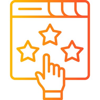 Modern simge sıralaması, vektör illüstrasyonu