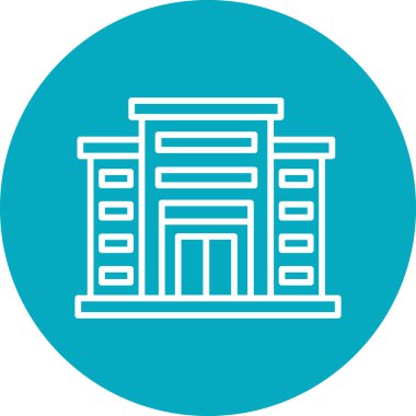 Alışveriş merkezi, süpermarket web simgesi basit illüstrasyon