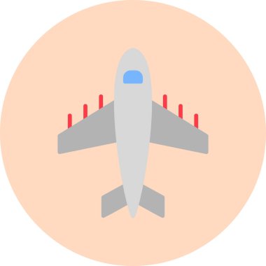 Uçak. Web simgesi basit illüstrasyon