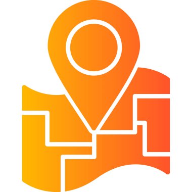 Location pin on map. web icon simple illustration