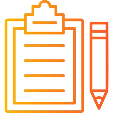 Envanter Listesi web simgesi basit illüstrasyon