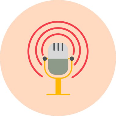 Yayın simge vektör çizim