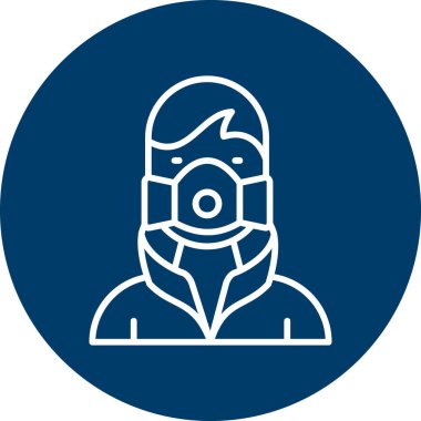 Adamım. Web simgesi basit illüstrasyon