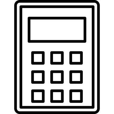 Web hesap makinesi simgesi. vektör illüstrasyonu