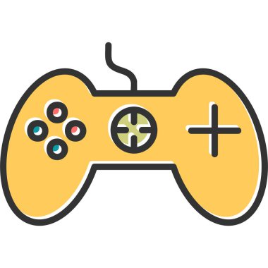 Oyun kumandası simgesi. vektör illüstrasyonu