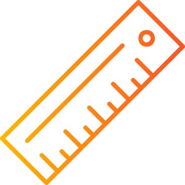 cetvel simgesi çizimi