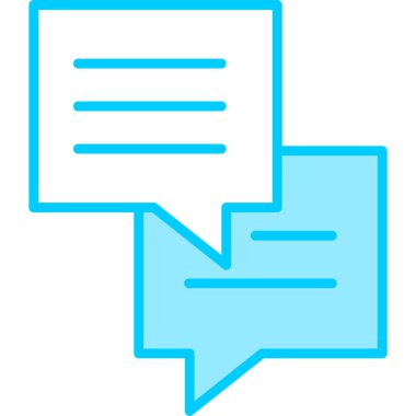 Sohbet mesajı. Basit resimleme