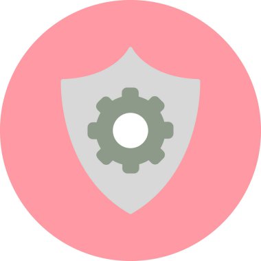 Koruma çizgisi simgesi, vektör illüstrasyonu