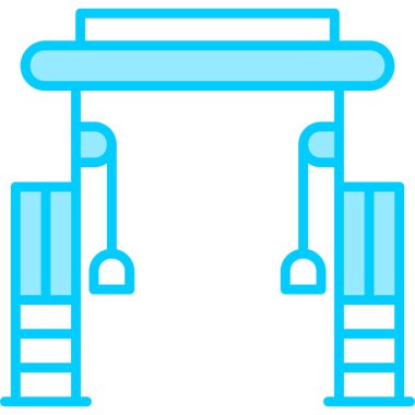 Merdiven. Web simgesi basit tasarım