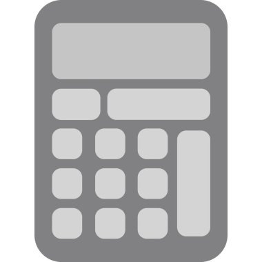 Hesap makinesi, cep telefonu simgesi. izometrik vektör çizimi.