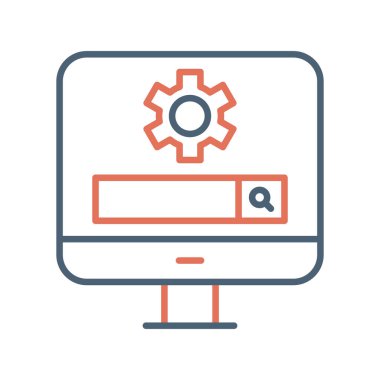 vector illustration of Search Page icon