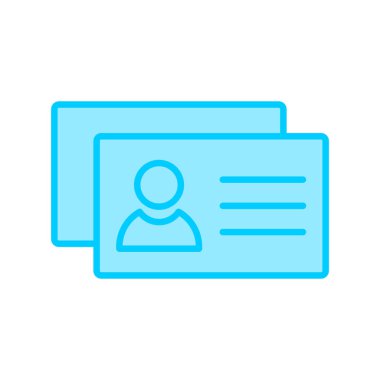 İş Kartları modern simge, vektör illüstrasyonu