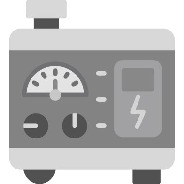 Jeneratör web simgesinin vektör illüstrasyonu