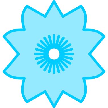 Çiçek. Web simgesi basit illüstrasyon