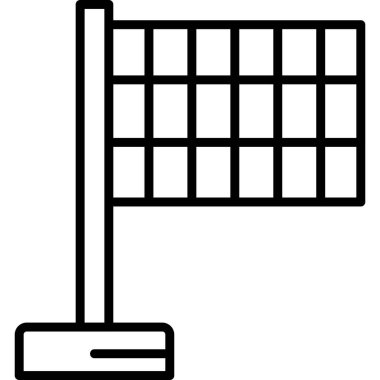 Bayrak. Web simgesi basit illüstrasyon 