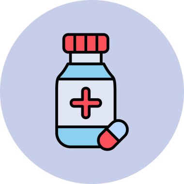 Sağlık hizmetleri web simgesi basit illüstrasyon