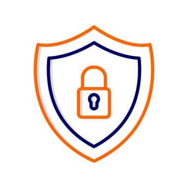 kalkan simgesi, vektör illüstrasyonu basit tasarım