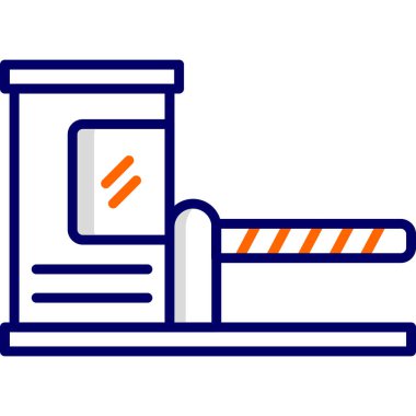 park arabası renk vektörü simgesi, düz tasarım