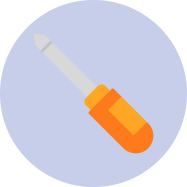 Tornavida. Web simgesi basit illüstrasyon