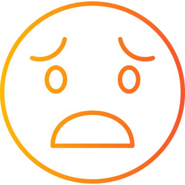 Üzücü modern simge, vektör illüstrasyonu