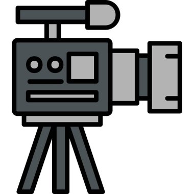 Video Kamera, grafik illüstrasyon simgesi