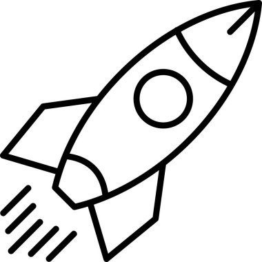 Roket fırlatıldı. Basit resimleme