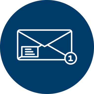 ileti ikonu vektör illüstrasyonu