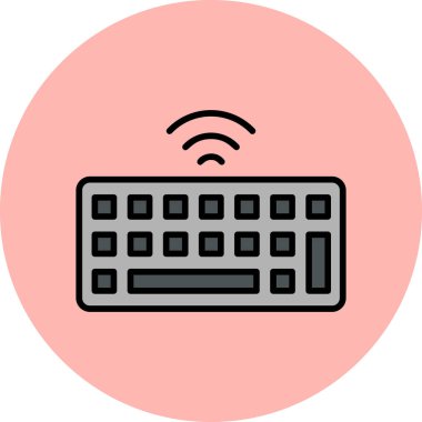 Klavye. Web simgesi basit illüstrasyon 