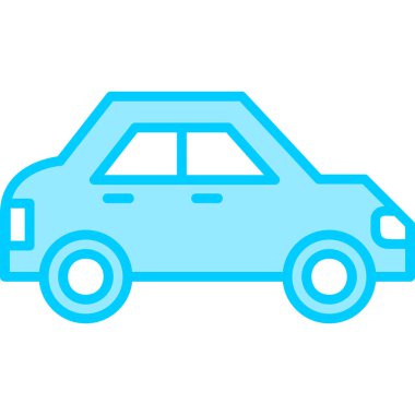 - Araba. Web simgesi basit illüstrasyon